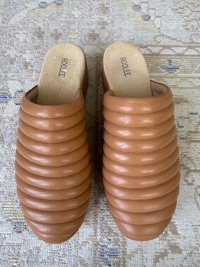 NEW Anthropologie Roolee. The Pheme Platform Leather Mules Size 10